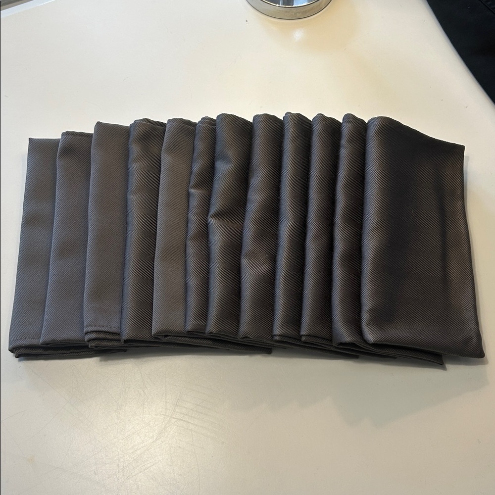 Windsor Charcoal Cloth Napkins - set of 12